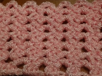 Puntada a crochet muy sencilla y fácil, ideal para tapetes o bufandas. 