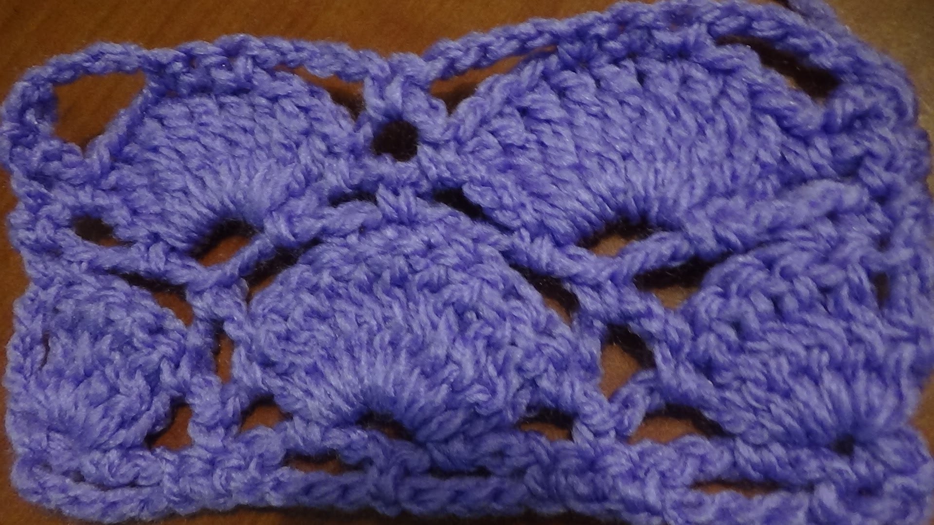 Puntada muy linda a crochet, sencilla para cualquier proyecto. Muestra No. 37