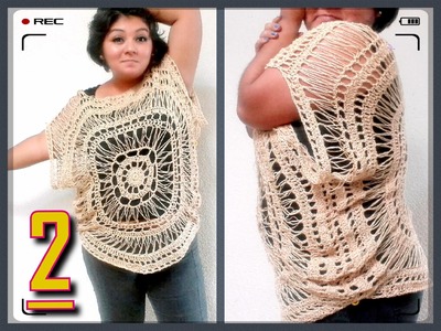 #BLUSA #ENCAJE #CIRCULAR #CROCHET  final