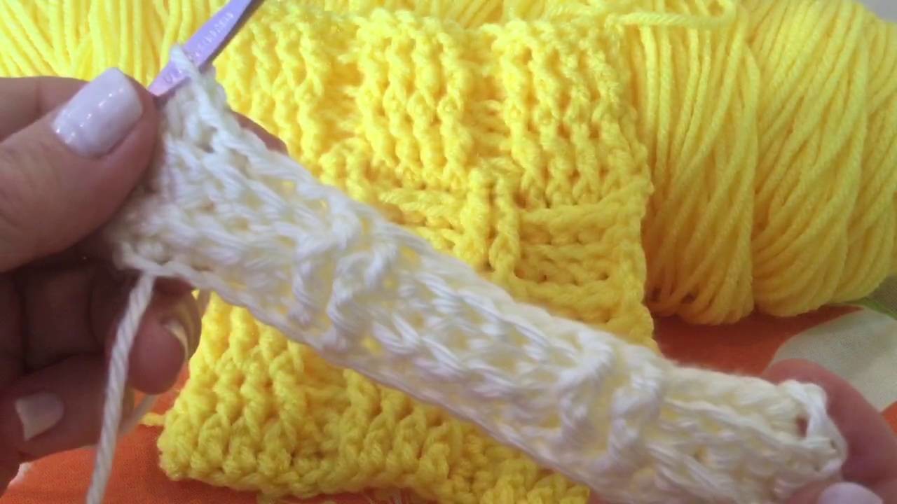 Cómo hacer Punto Cesta En Crochet
