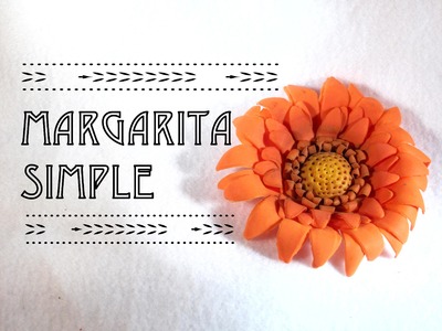 Como hacer una Margarita | How to make a Daisy Flower | Fondant | Pasta de Goma | Porcelana Fría
