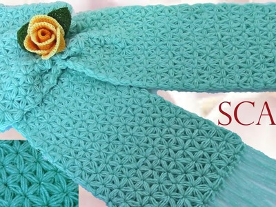 Como tejer una bufanda - How to Make a Scarf Knitting