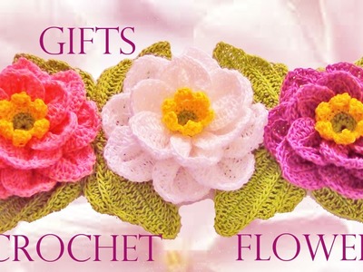 Como tejer flores fácil y rápido en una tira en pocos minutos - Make knitting in minutes