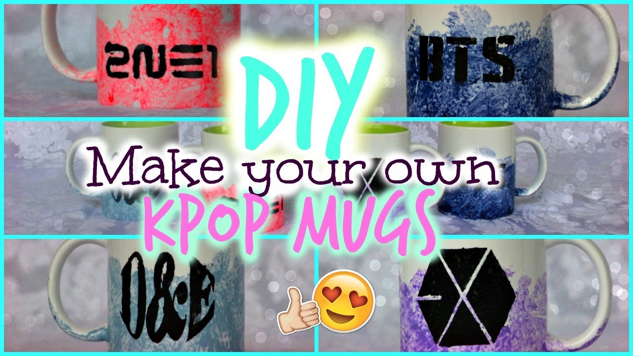 DIY | Make Your Own KPOP Mugs | Kpop Crafts