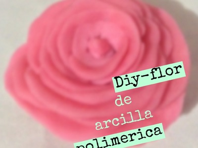 Diy-flor con arcilla polimerica. Polymer Clay flower.❤️