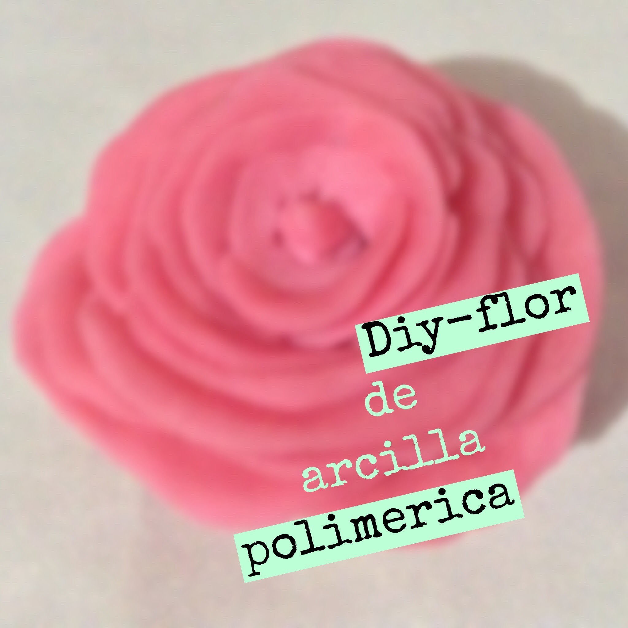 Diy-flor con arcilla polimerica. Polymer Clay flower.❤️