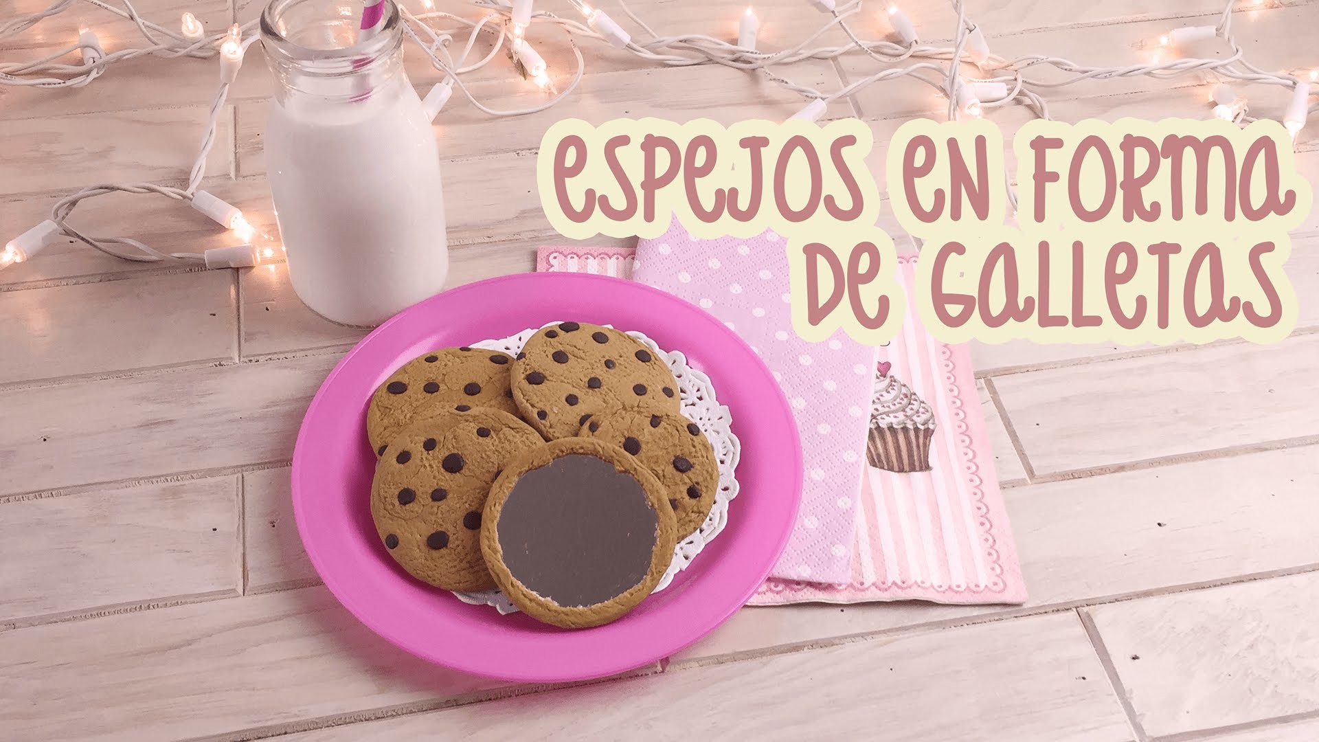 ¡DIY: ESPEJOS EN FORMA DE GALLETAS CON CHISPAS DE CHOCOLATE!