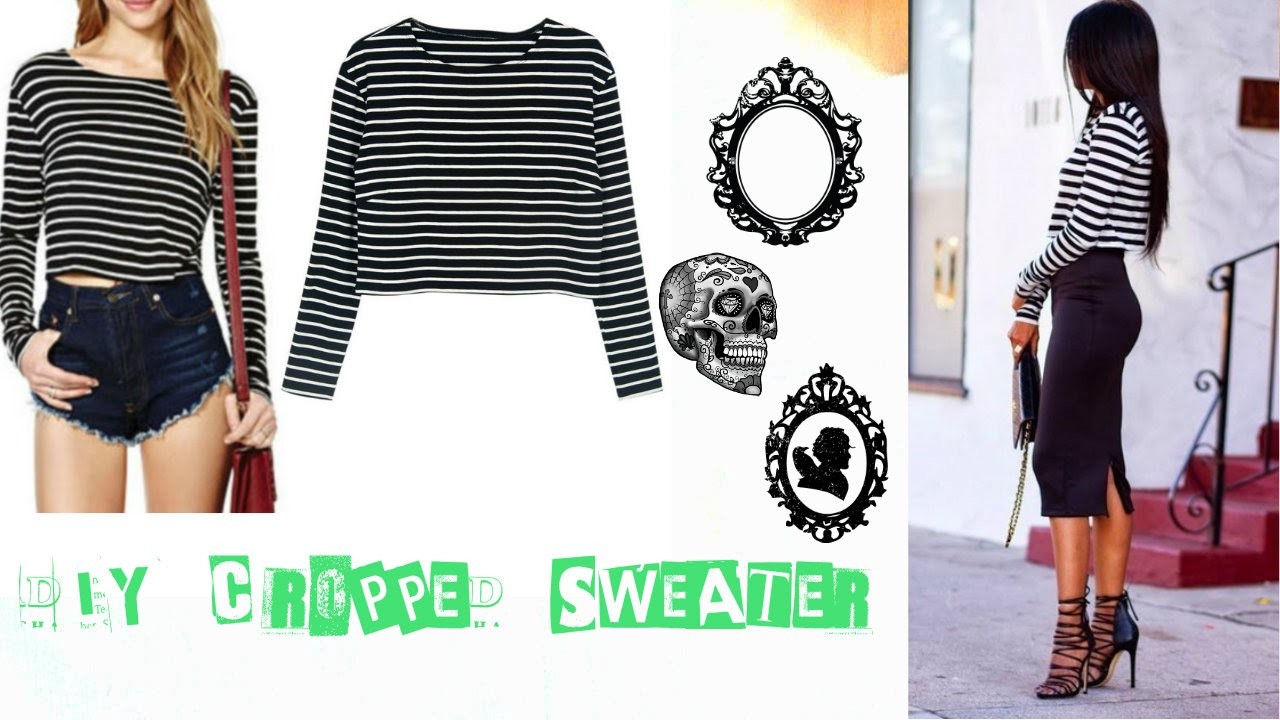 DIY CROPPED SWEATER+PRIMERA VEZ EN YOUTUBE!♥