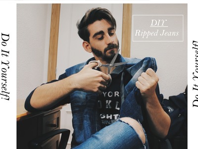 DIY : Ripped Jeans ¡Personaliza tus pantalones! l Jotahernandez