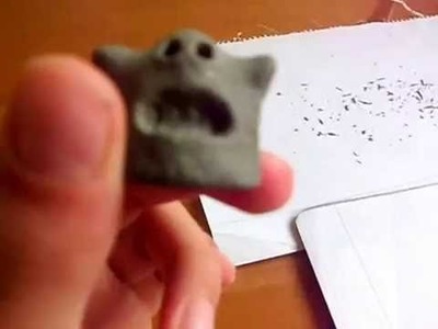 Cómo hacer manualidades con virutas de goma de borrar