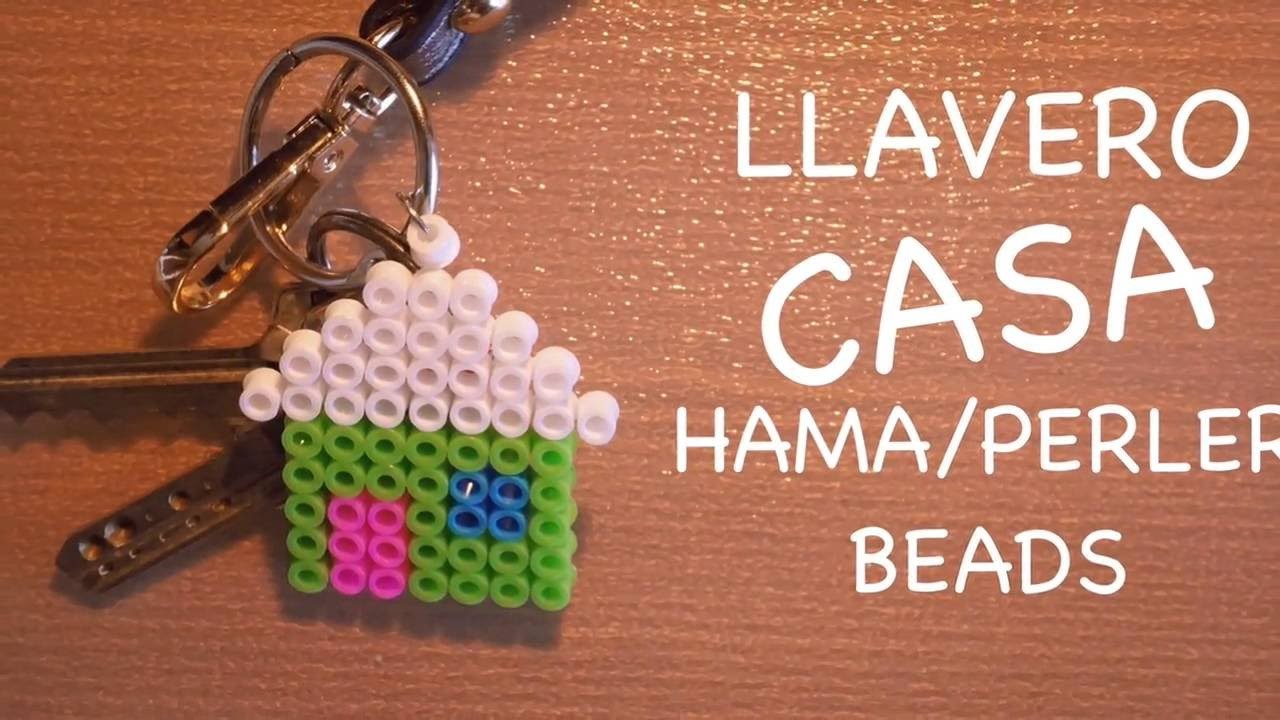 Hama. Perler Beads - Llavero Casa