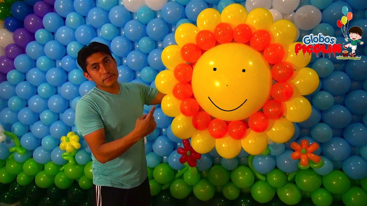 Como hacer un sol con globos  # 36