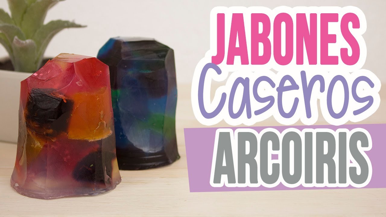 Haz Jabones Caseros Arcoiris!! ♥ | Decorativos| Jabones tipo Piedras o Cristales | Catwalk ♥