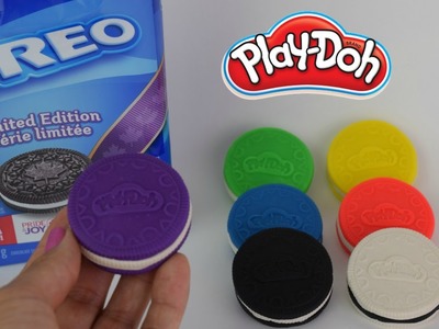 Play-Doh How to Make rainbow oreo cookies| galletas arcoiris oreo de plastilina*Salila show