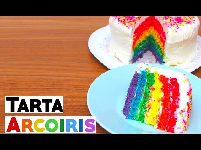 Tarta arcoiris | Rainbow cake con SumiBunny