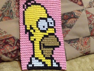 Cuadro de Homero Simpson en Origami 3D.