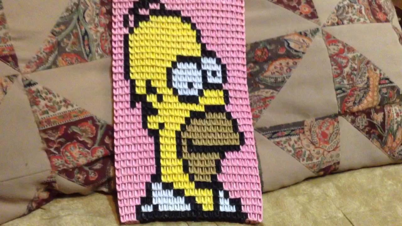 Cuadro de Homero Simpson en Origami 3D.