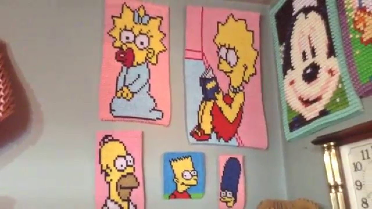 Los Simpsons en Origami 3D.