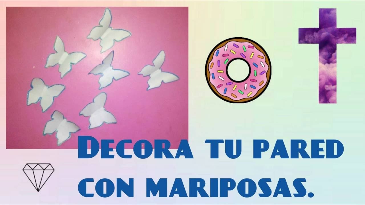 DIY: Como decorar pared con Mariposas