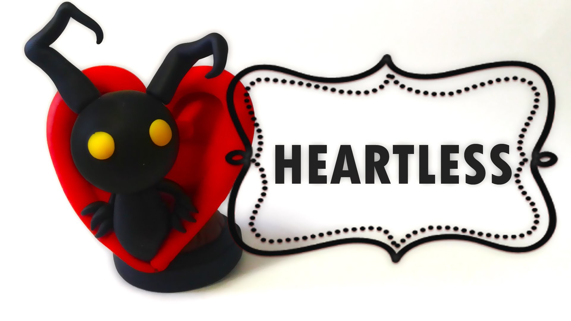 Kingdom Hearts Heartless. Sincorazón Polymer Tutorial. Fimo. Porcelana. Plastilina
