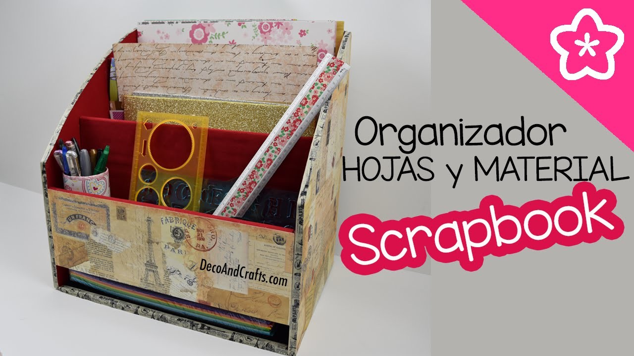 Organizador de hojas y material Scrapbook - DecoAndCrafts