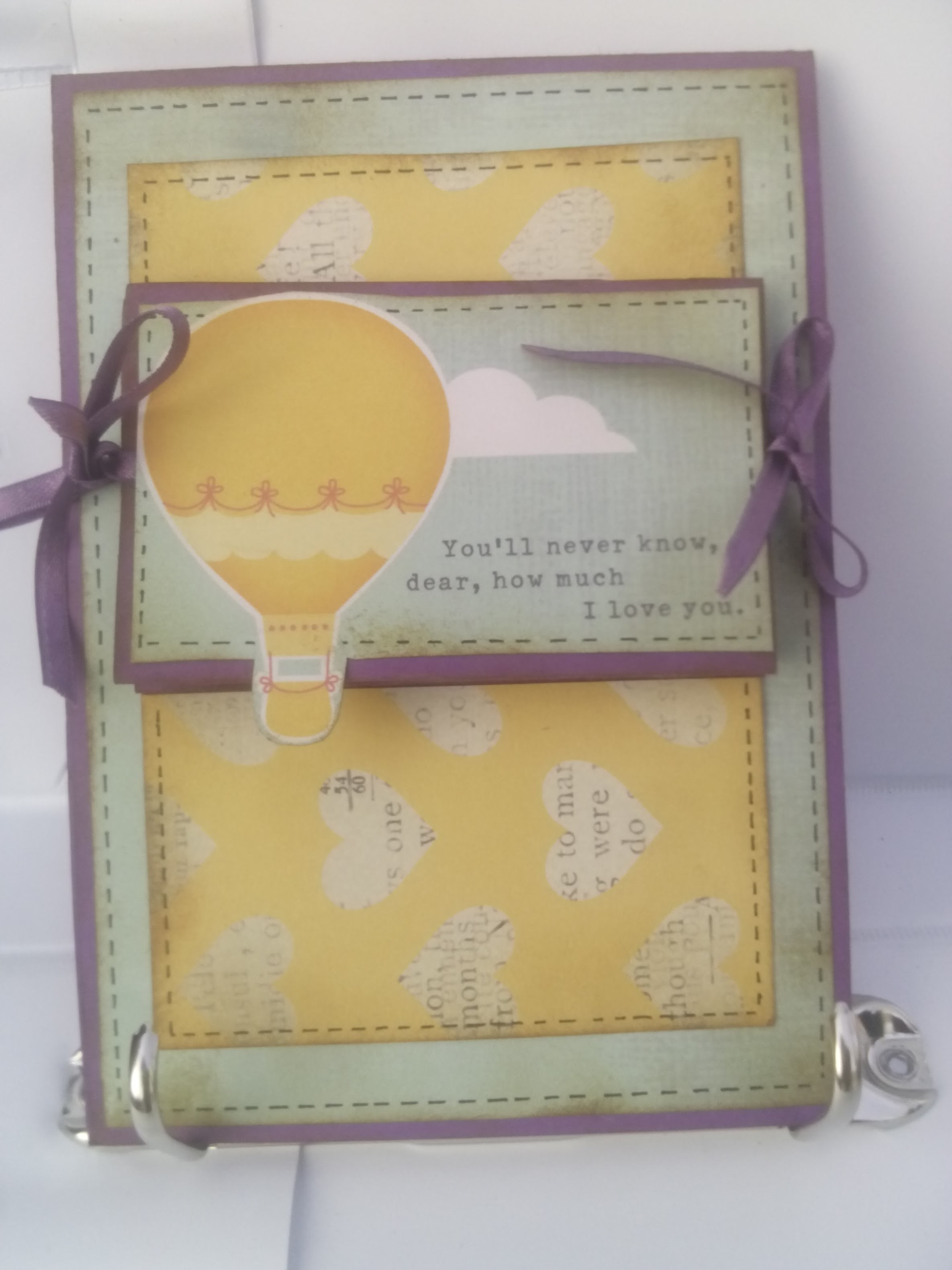 Tarjeta acordeón scrapbooking