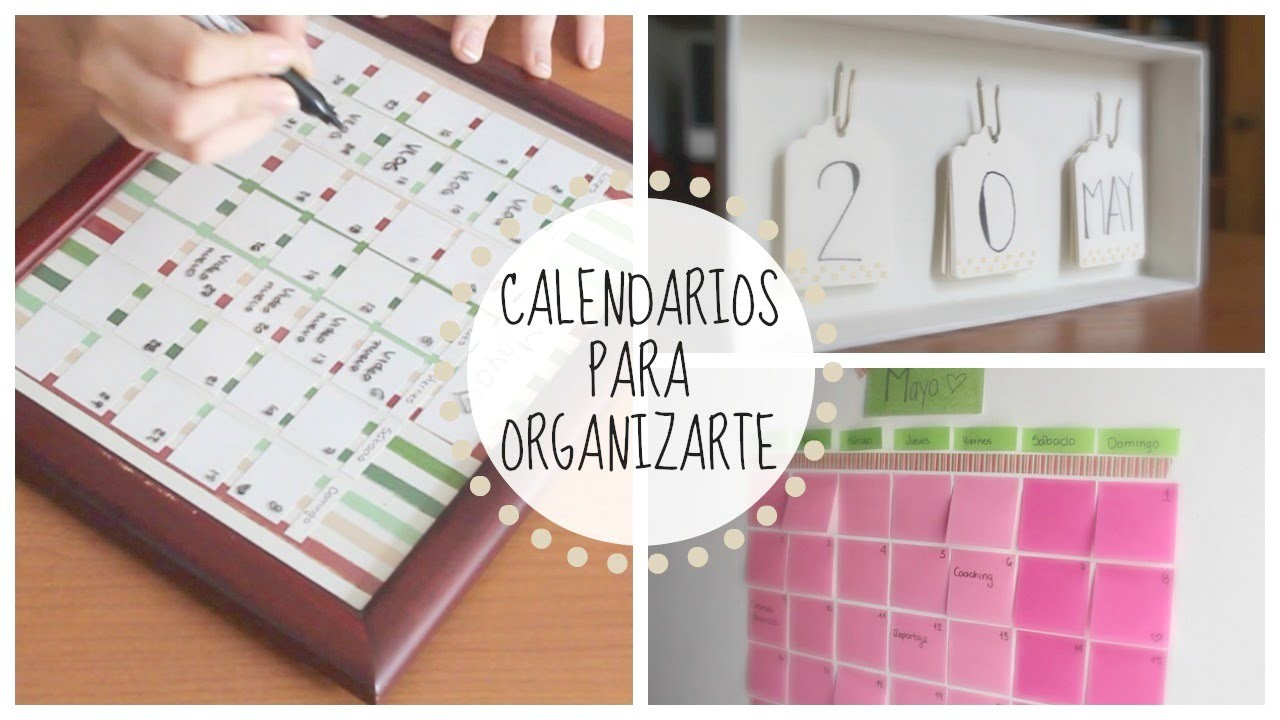 DIY: Calendarios para el COLEGIO o la UNIVERSIDAD
