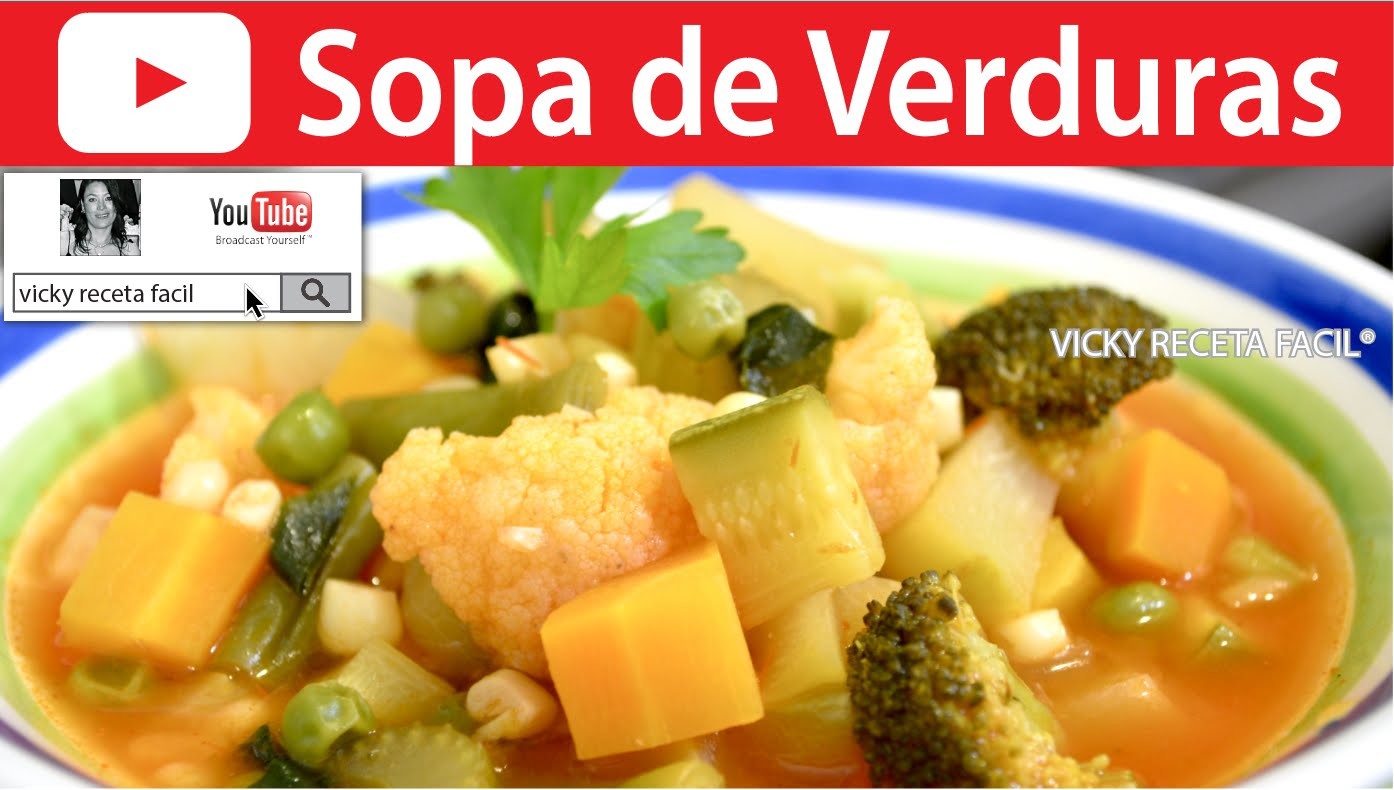 SOPA DE VERDURAS | Vicky Receta Facil