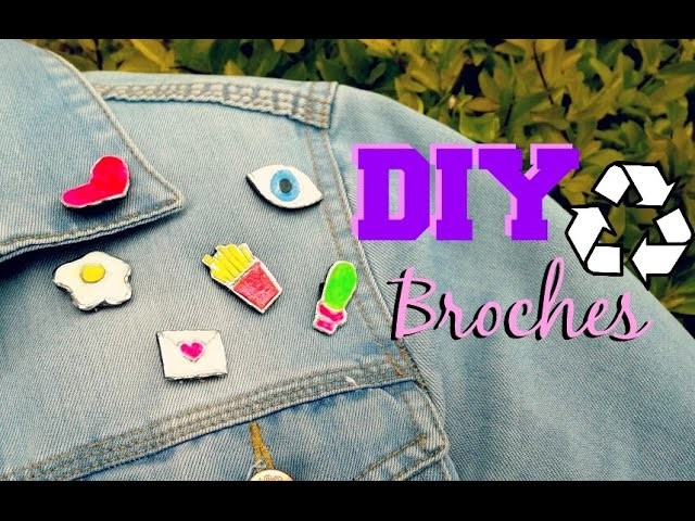 DIY broches, parches o pines reciclados para tu ropa favorita! (super fácil)