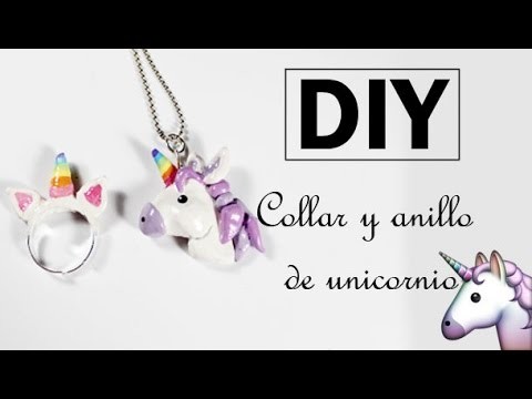 DIY ♥  Collar y anillo de unicornio + GANADOR SORTEO ♥ JOYERIA MÁGICA