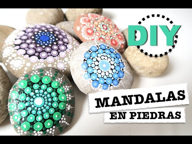 DIY | COMO HACER MANDALAS EN PIEDRAS |  SUPER FACIL ♡ STEFFIDO