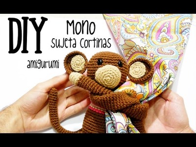 DIY Mono sujeta cortinas amigurumi crochet.ganchillo (tutorial)