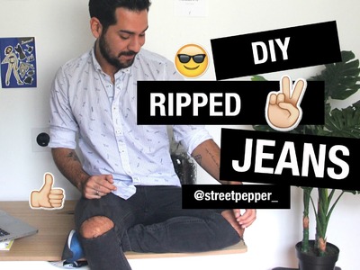 DIY Ripped Jeans