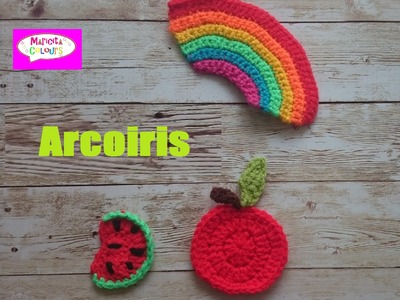 Arcoiris en Crochet Aplicación Tutorial por Maricita Colours