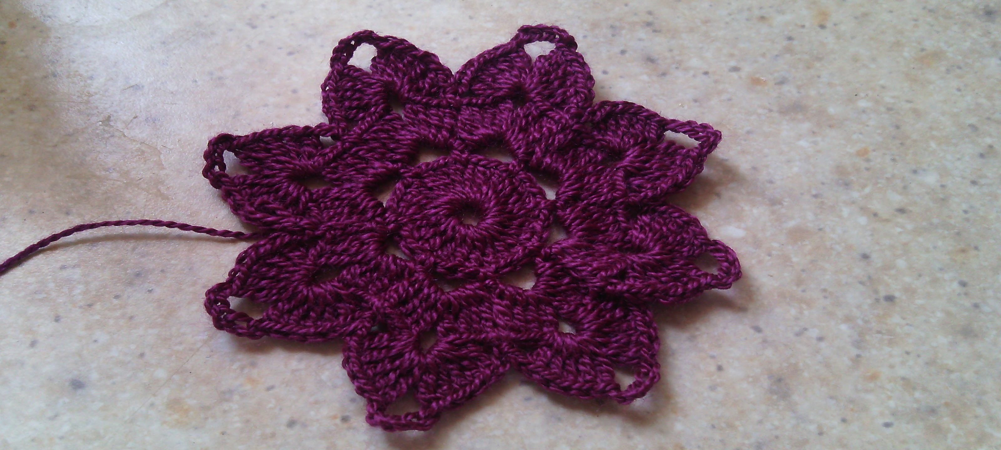 Como hacer una flor de crochet
