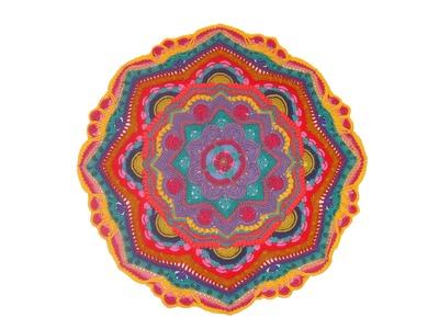 Crochet Mandala Madness Parte 8 paso a paso en español