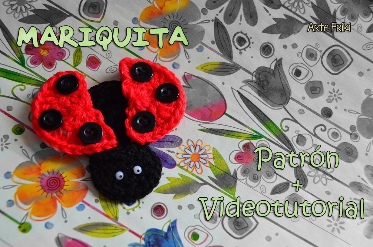 Mariquita Crochet Broche MUY FÁCIL