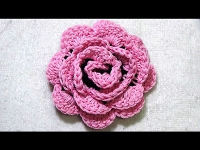 ROSA EN CROCHET