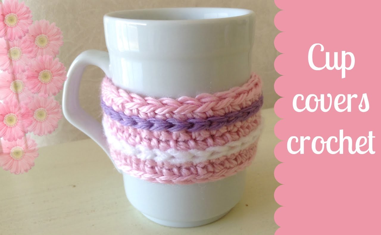 Como hacer una funda para taza a crochet o ganchillo