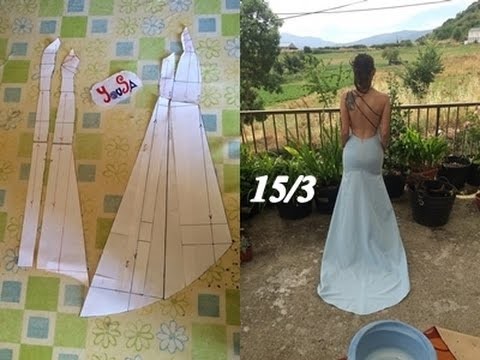 CROCHET IRLANDES- Vestido de novia Tutorial 15.3 Falda Delantera y Modificaciones Patron Delantero