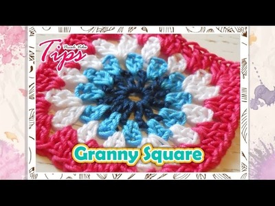 Cuadrado tejido - Granny Square - Crochet - Paso a paso