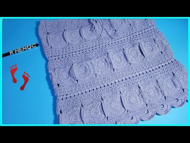 Falda con círculos parte 1 Ganchillo Crochet Skirt with Circles DIY