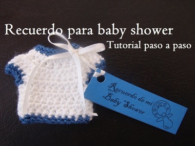 Recuerdo para baby shower a crochet. tutorial paso a paso