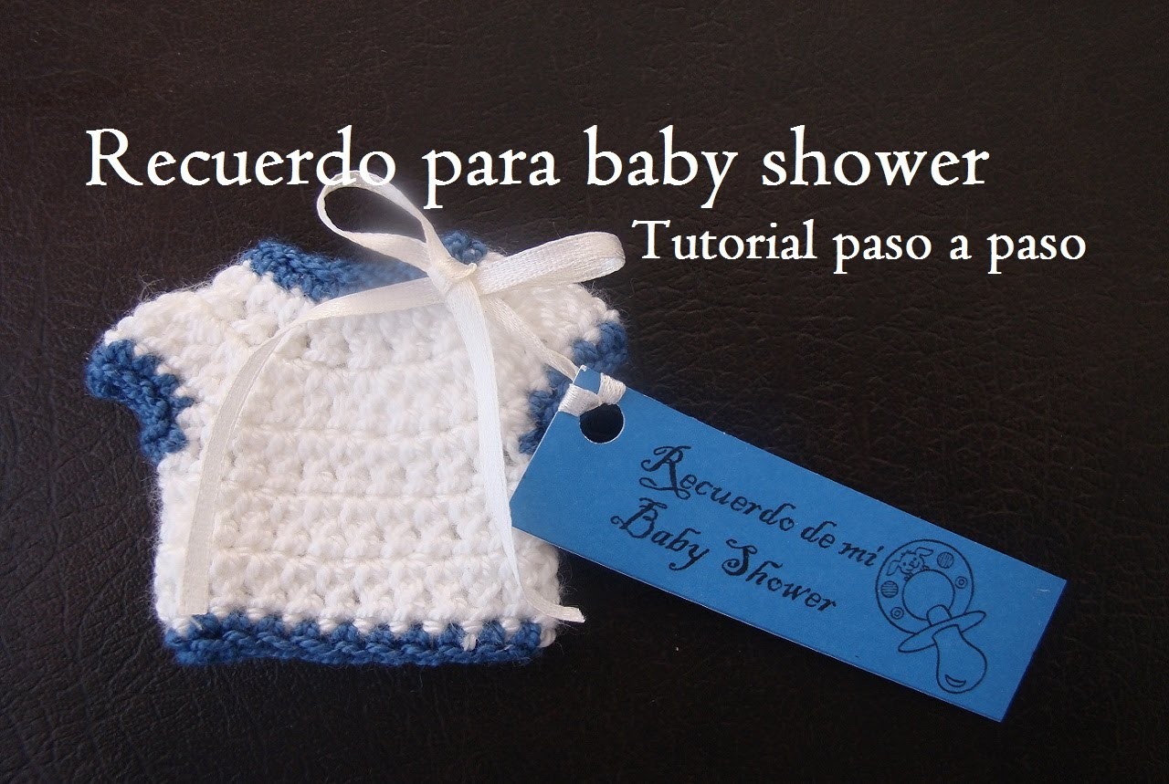 Recuerdo para baby shower a crochet. tutorial paso a paso
