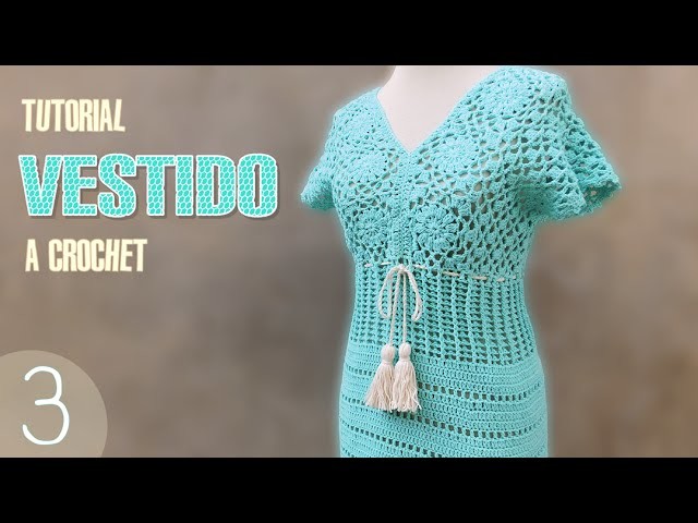 Vestido para mujer tejido a crochet, paso a paso (3 de 3)