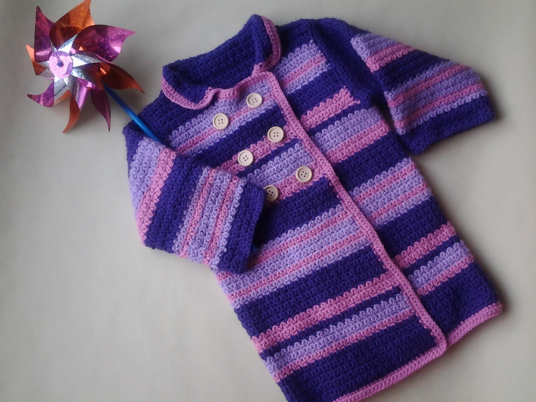 Abrigo niña a crochet 1ª parte #tutorial #diy