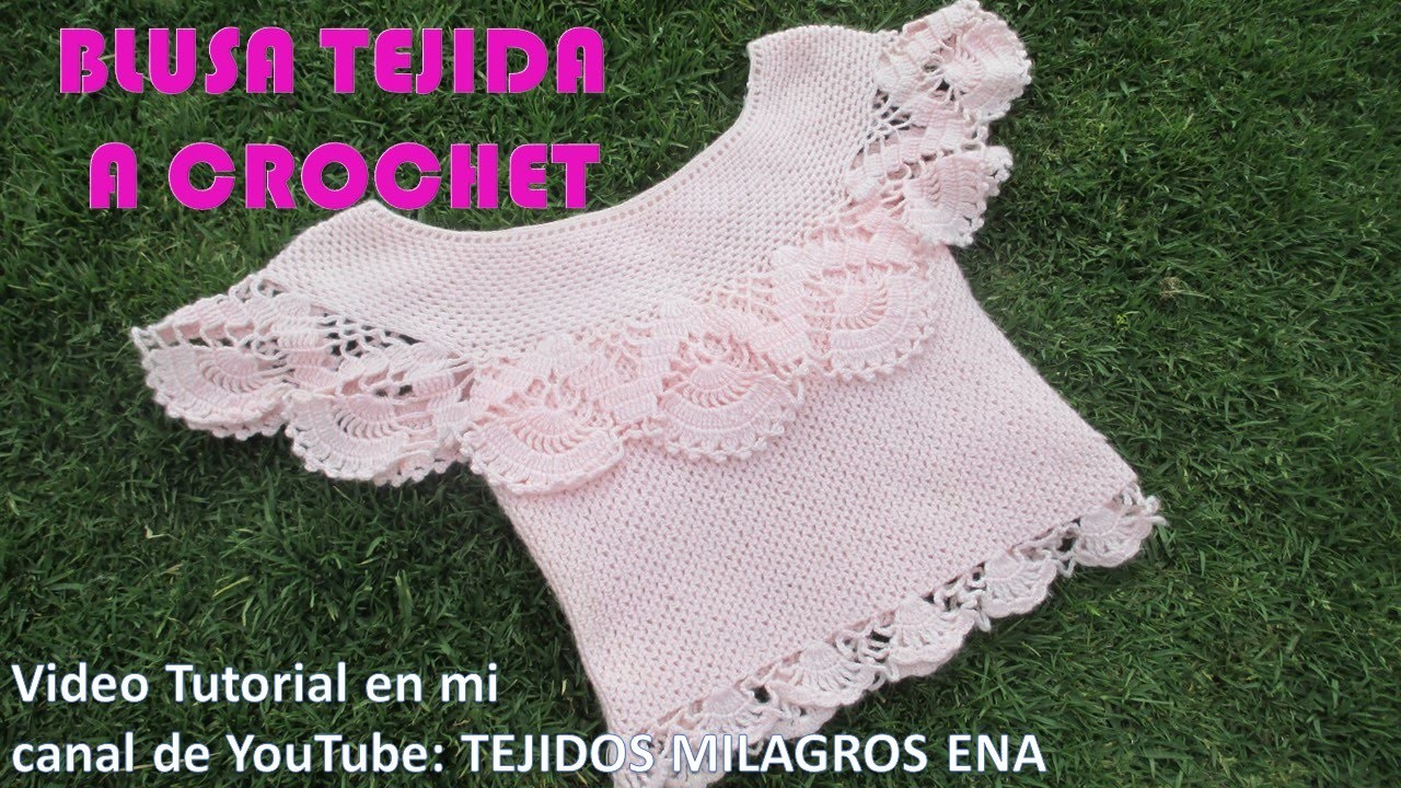 Blusa Tejida a Crochet para Verano parte 2 de 2
