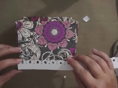 Bolso diy con una sola hoja de scrapbook