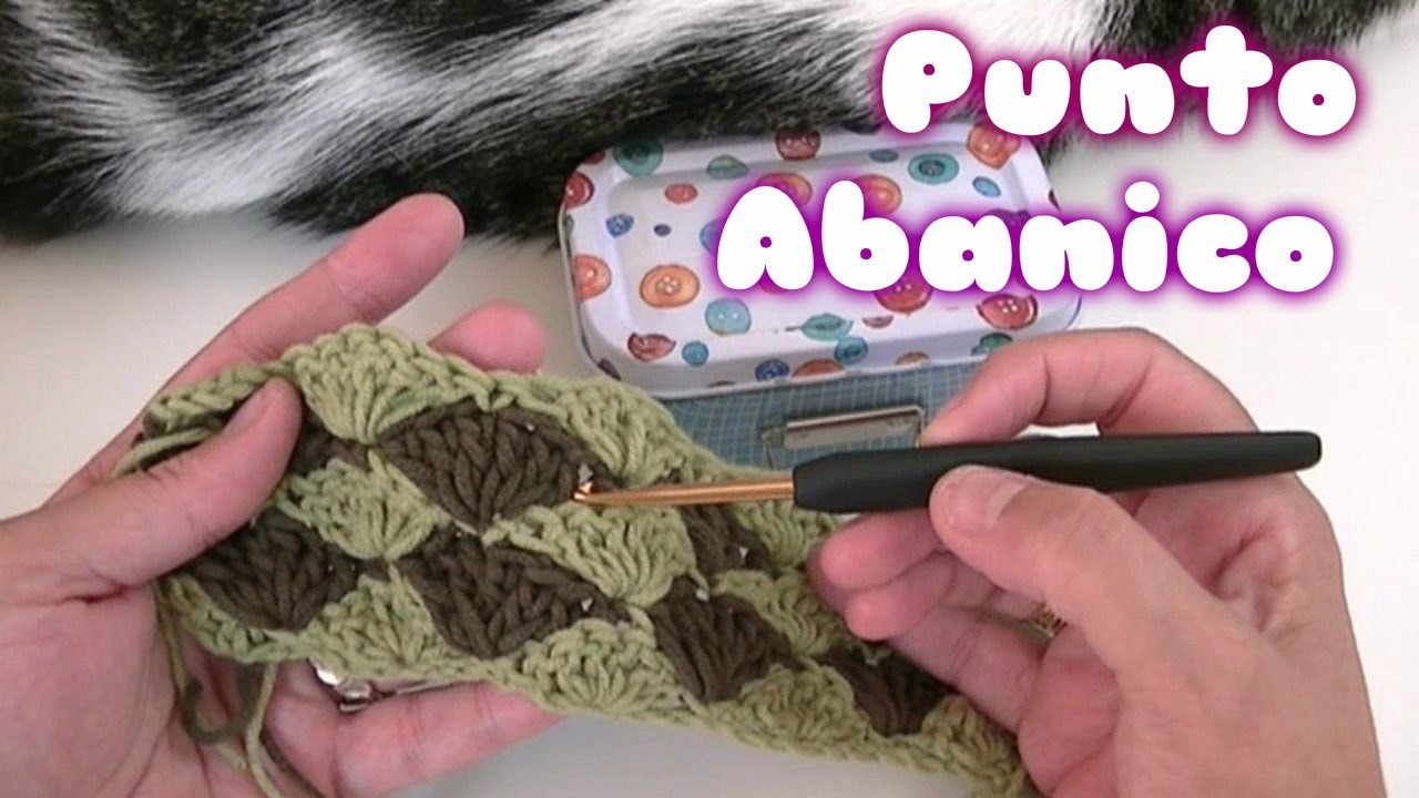 Como hacer el punto abanico en ganchillo o crochet facil