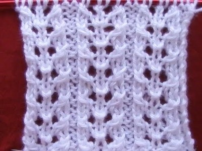 Cómo Tejer PUNTO FANTASÍA-Lace Knitting Stitches 2 Agujas (374)